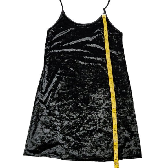 Victoria’s Secret Black Velvet Slip Mini Dress Nightie Size XS - Picture 5 of 8